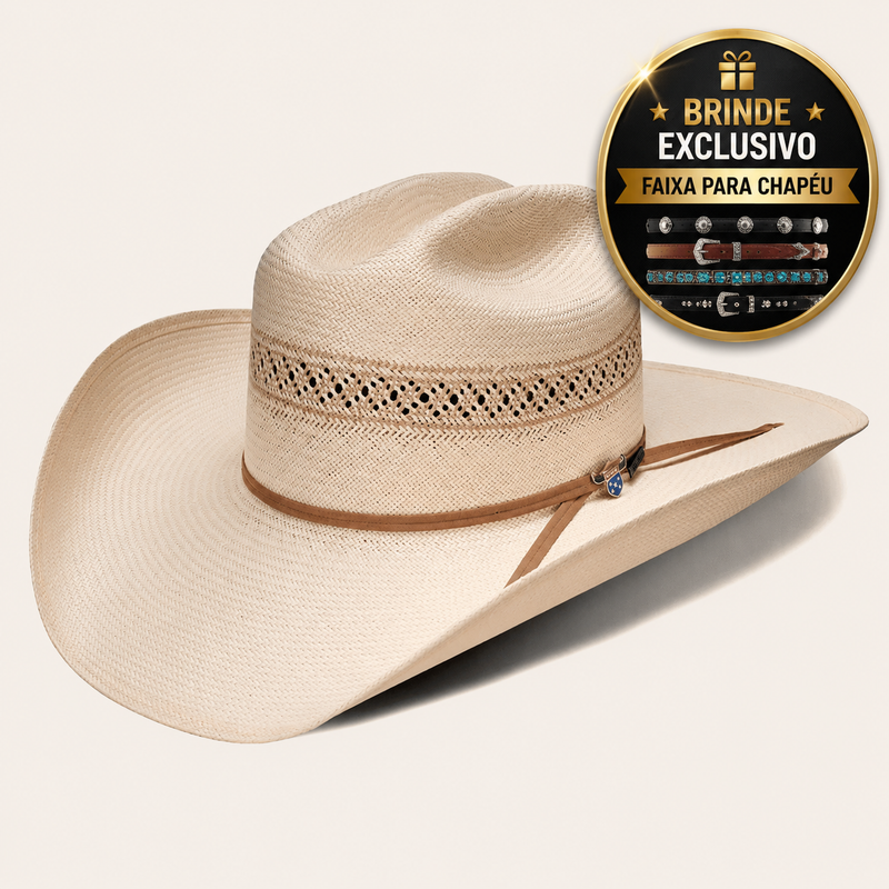 CHAPÉU RESISTOL WILDFIRE 20X ORIGINAL MODELO COWBOY + BRINDE